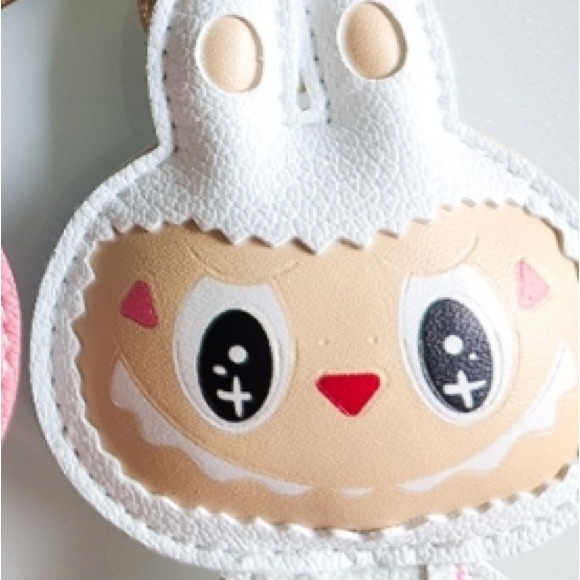 Upcycled Labubu bag/purse charm keychain - Picture 6 of 6